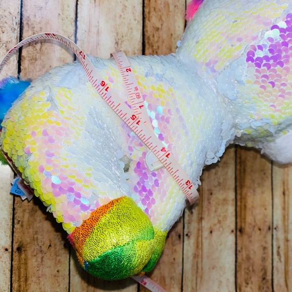 TY Flippables Sequin Plush - PIXY the Unicorn (Medium Size - 10 inch) - Picture 6 of 6